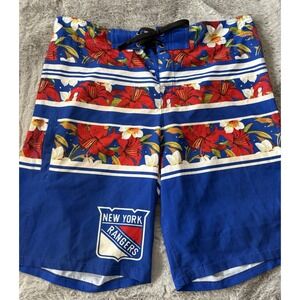 NHL Licensed Board Shorts Size 36 New York Rangers floral